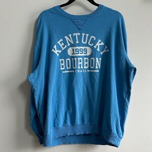 Kentucky Bourbon Trail 1999 Blue Mens XL Pullover Sweatshirt Ring Spun Cotton